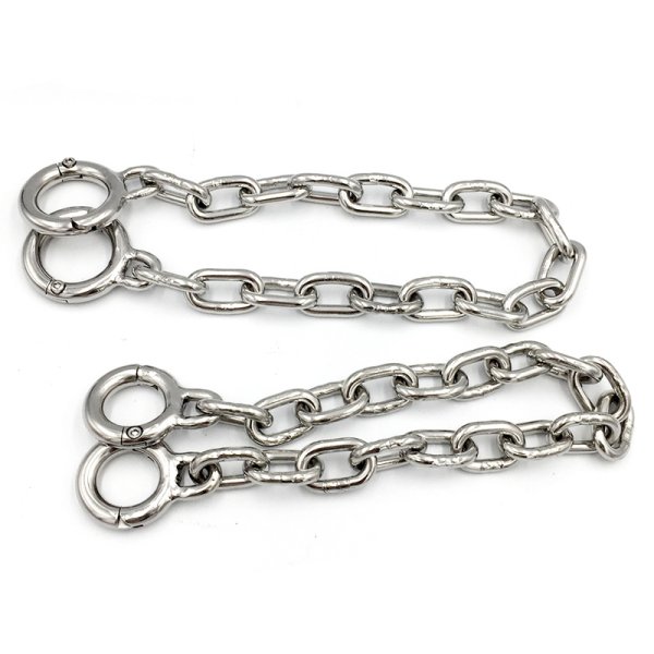 (image for) Stainless Steel Toe Cuffs With Chain