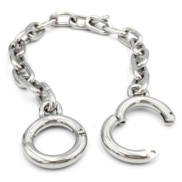 (image for) Stainless Steel Toe Cuffs With Chain