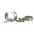 (image for) Super Heavy Bondage Ankle Cuffs With Chain - 4 KG