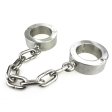 (image for) Super Heavy Bondage Ankle Cuffs With Chain - 4 KG