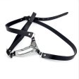 (image for) PU Leather Locking Chastity Belt