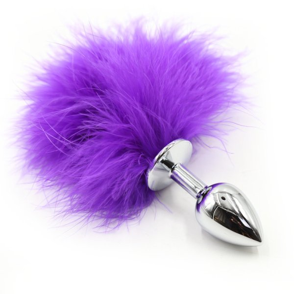 (image for) Bunny Tail Metal Anal Plug