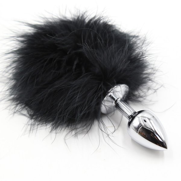 (image for) Bunny Tail Metal Anal Plug