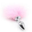 (image for) Bunny Tail Metal Anal Plug