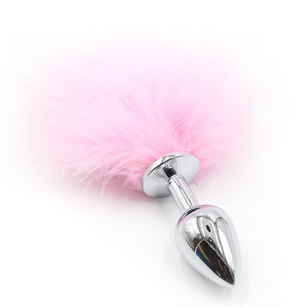 (image for) Bunny Tail Metal Anal Plug