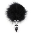 (image for) Bunny Tail Metal Anal Plug