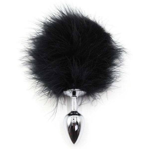 (image for) Bunny Tail Metal Anal Plug