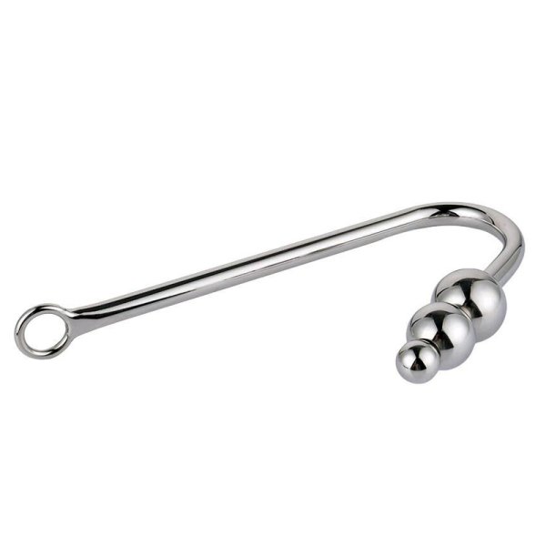 (image for) Three Ball Steel Anal Hook