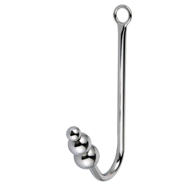 (image for) Three Ball Steel Anal Hook