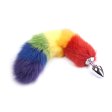 (image for) Colorful Fox Tail Steel Butt Plug