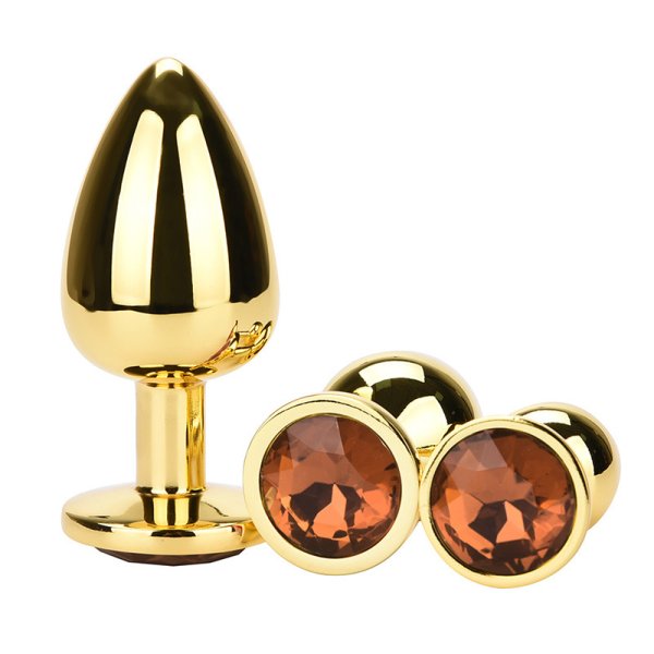 (image for) Golden Anal Plug With Diamond