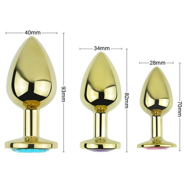 (image for) Golden Anal Plug With Diamond