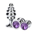 (image for) Thread Metal Plated Jeweled Butt Plug