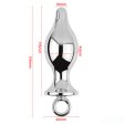 (image for) Aluminium Metal Solid Anal Plug - Silver