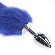 (image for) Colorful Fox Tail Stainless steel Butt Plug
