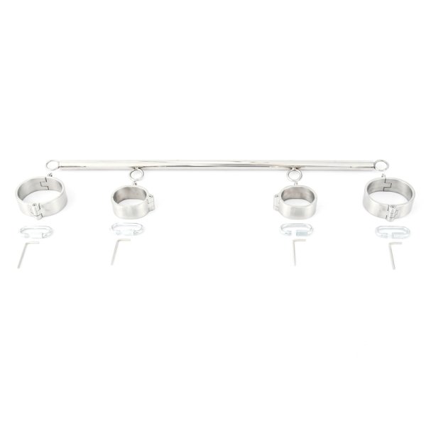 (image for) Unisex Heavy Duty Stainless Steel Wrist-Ankle Spreader Detachabl