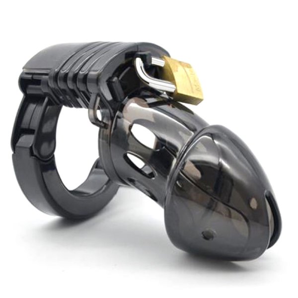 (image for) Adjustable Male Cock Cuff Chastity Device - Black