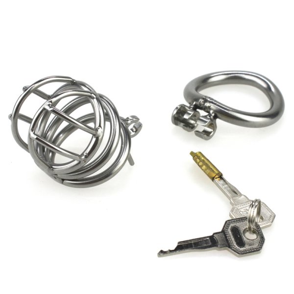 (image for) Built-in Lock Male Chastity Cage