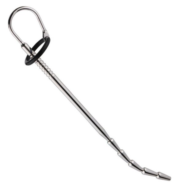 (image for) Long Penis Plug with Glans Ring