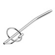 (image for) Bent Solid Penis Plug With Ring