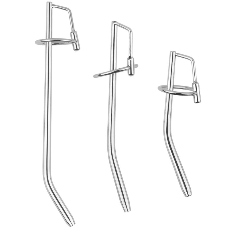 (image for) Bent Solid Penis Plug With Ring