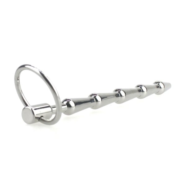 (image for) Medium Metal Penis Plug With Pull Ring