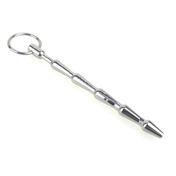 (image for) Medium Metal Penis Plug With Pull Ring