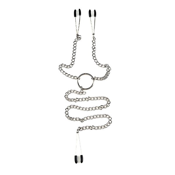(image for) Nipple Tweezers and Clit Clamp with Chain