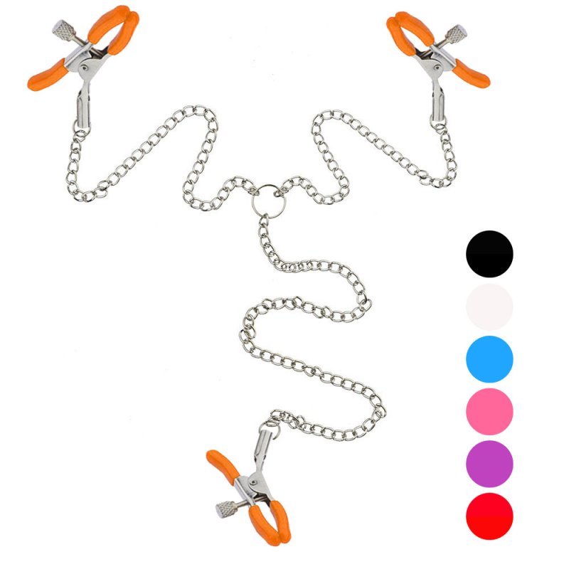 (image for) Nipple Clamps and Clit Clamp with Chain