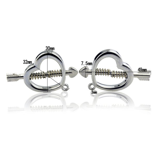 (image for) Cupid Nipple Press Clamps With Chain