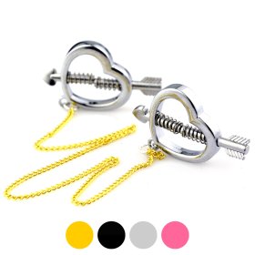 Cupid Nipple Press Clamps With Chain