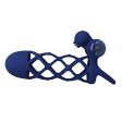 (image for) Prettylove Dark Blue Vibrating Fishnet Penis Sleeve