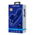 (image for) Prettylove Dark Blue Vibrating Fishnet Penis Sleeve