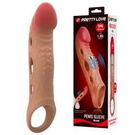 8.3" Vibrating TPE Penis Extension