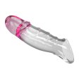(image for) 7.8" Pink Clear Penis Sleeve