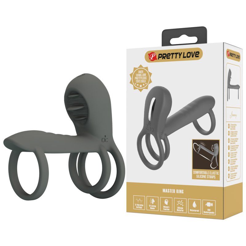 (image for) Rechargeable Memorable Vibrating Licking Cock Ring