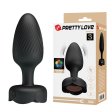 (image for) 3.86" Prettylove Bottom Light Spiral Floral Anal Vibrator
