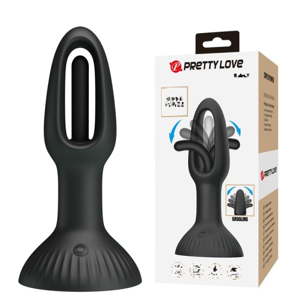 (image for) Prettylove Wiggling Anal Plug - Hubert