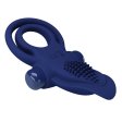 (image for) Prettylove Dark Blue Brush Vibrating Cock Ring