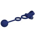 (image for) Prettylove Dark Blue Vibrating Weight Ball Cock Ring
