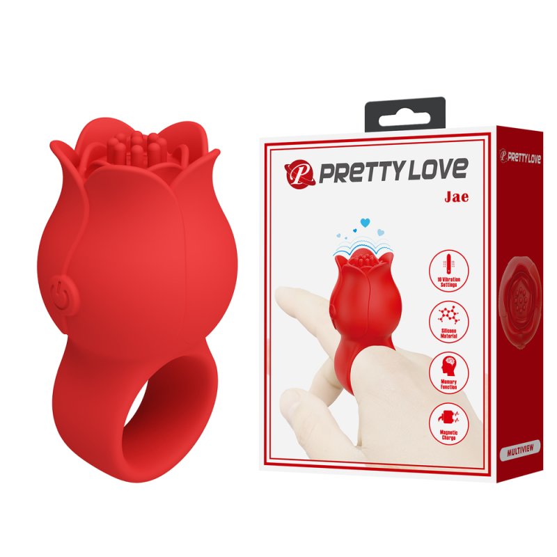 (image for) Prettylove Vibrating Rose Finger Ring