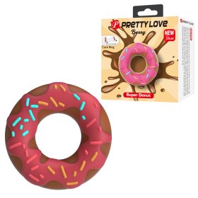 Prettylove Chocolate Donut Cock Ring - Pink