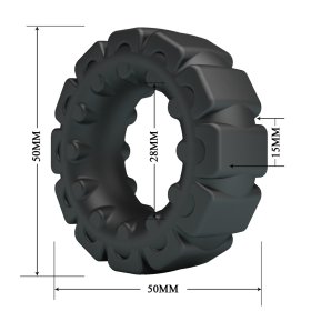 Crazy Bull Ultra-Soft Silicone Cock Ring - Tire