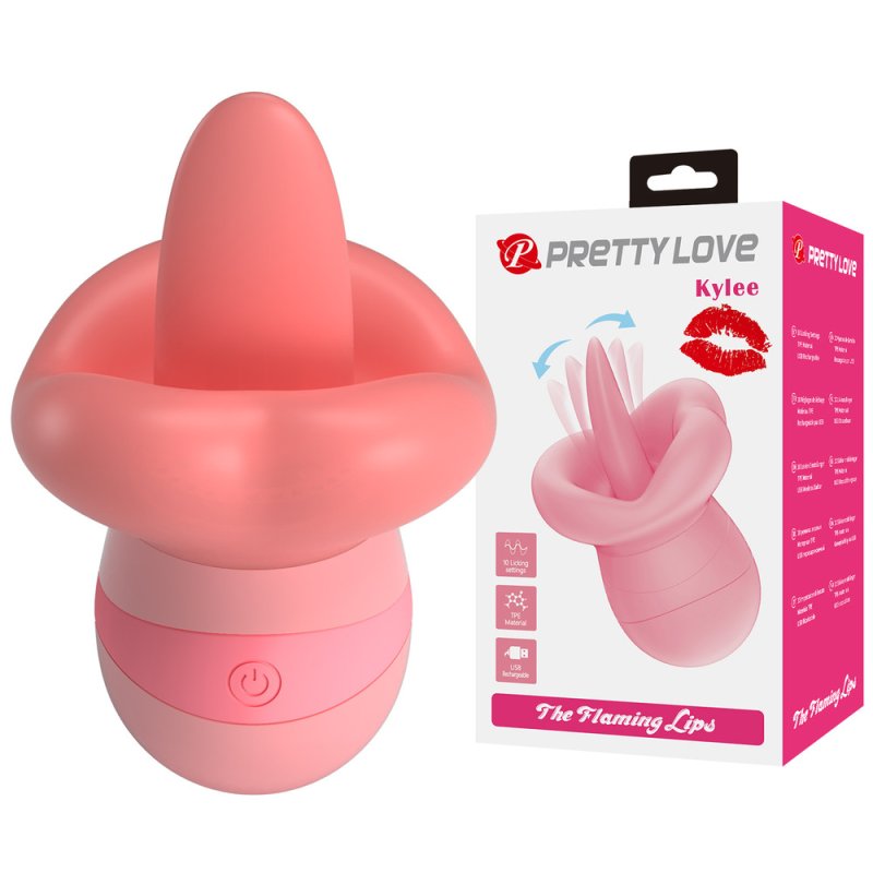 (image for) Prettylove Pink Floral Licking Tougue