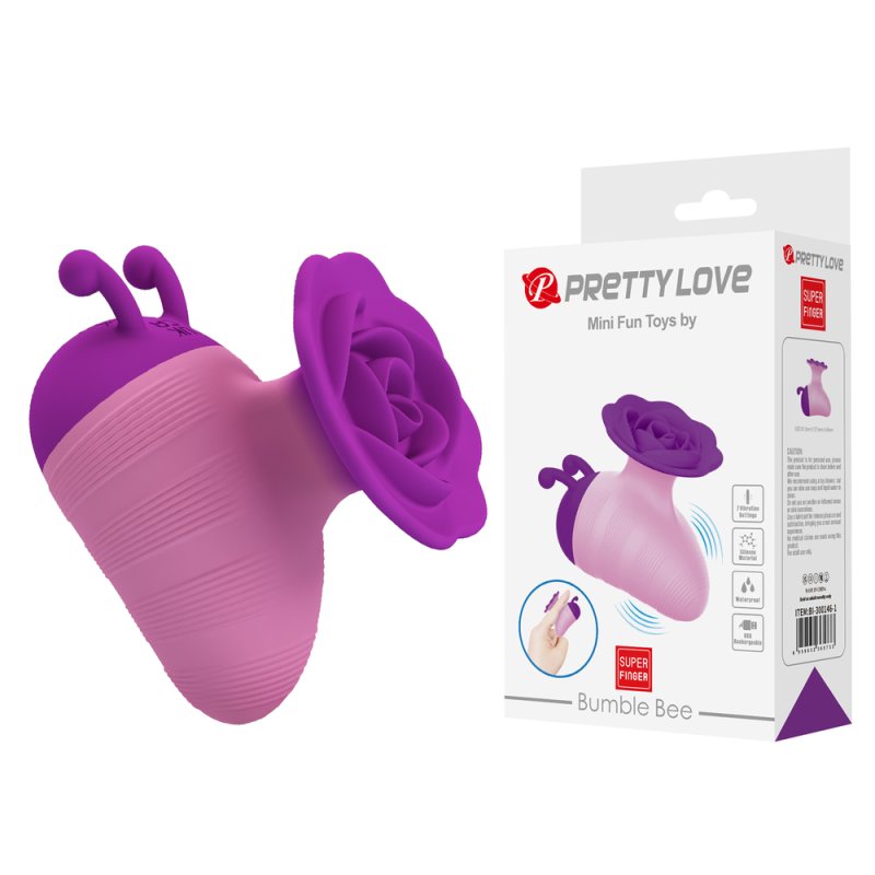(image for) Flower Grip Bumble Bee Finger Vibrator