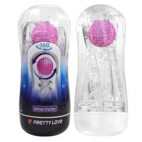 Crystal Masturbation Cup With Soft Ball