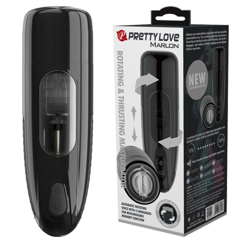 (image for) Marlon - Thrusting Rotation Male Masturbation Cup with Voice