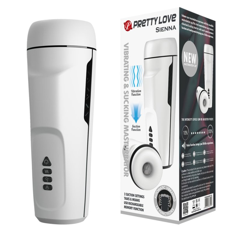 (image for) Sienna - Suction Voice Vibrating Male Masturbation Cup