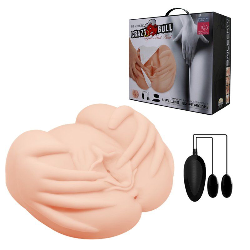 (image for) Vagina & Anal Lifelike Vibrating Ass