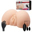 (image for) Vagina & Anal Lifelike Vibrating Ass With T Back